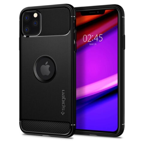 SPIGEN RUGGED ARMOR zaštita za iPHONE 11 PRO MAX (MATTE BLACK) - Slika 1