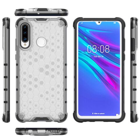 Honeycomb TPU hybrid zaštita za Huawei P30 Lite (prozirna) - Slika 8
