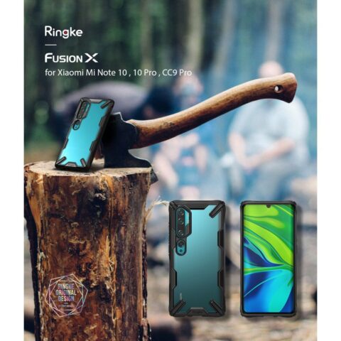 13 RINGKE FUSION X zaštita za XIAOMI MI NOTE 10/10 PRO BLACK - Slika 5
