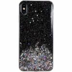 Star Glitter maskica za iPhone XS / iPhone X ★ KVALITETNO I POVOLJNO! ★ crna