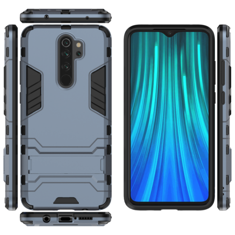 11 Stand Armor Kickstand magnetic car TPU zaštita Xiaomi Redmi Note 8 PRO (plava) - Slika 3