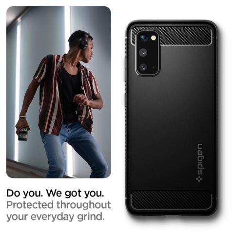 11 SPIGEN RUGGED ARMOR zaštita za Samsung GALAXY S20 (MATTE BLACK) - Slika 12
