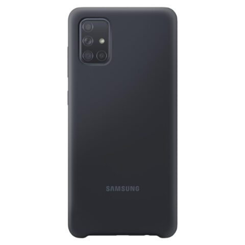 14 Samsung Galaxy A71 Silicone Cover zaštita za EF-PA715TL (crna) - Slika 1