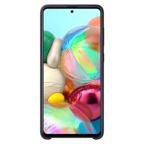 15 Samsung Galaxy A71 Silicone Cover zaštita za EF-PA715TL (crna) - Slika 3