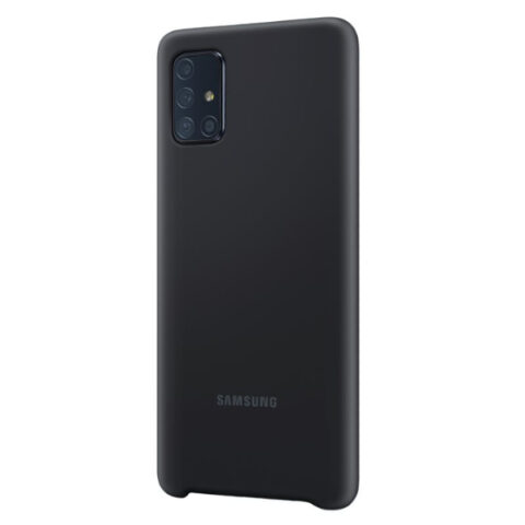16 Samsung Galaxy A71 Silicone Cover zaštita za EF-PA715TL (crna) - Slika 4