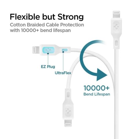 2 SPIGEN C10CL MFI TYPE-C u LIGHTNING kabel 100cm (ORIGINAL) - Slika 3