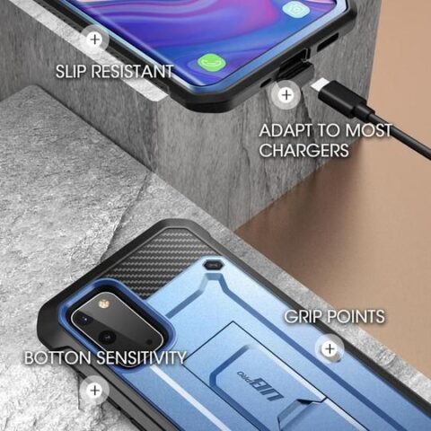 4 SUPCASE UNICORN BEETLE PRO ekstremna zaštita za Samsung S20 (METALLIC BLUE) - Slika 5