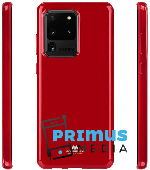 Goospery MERCURY jelly maskica za Samsung Galaxy S20 ULTRA (crvena) - Slika 4