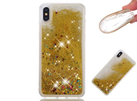 1 Liquid Glitter maskica za iPhone XS Max ★ KVALITETNO I POVOLJNO! ★ gold - Slika 1