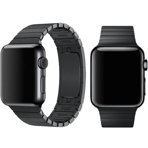 Linkband narukvica za Apple Watch serija 2-8/SE 42/44/45/49 mm (stainless black) - Slika 1