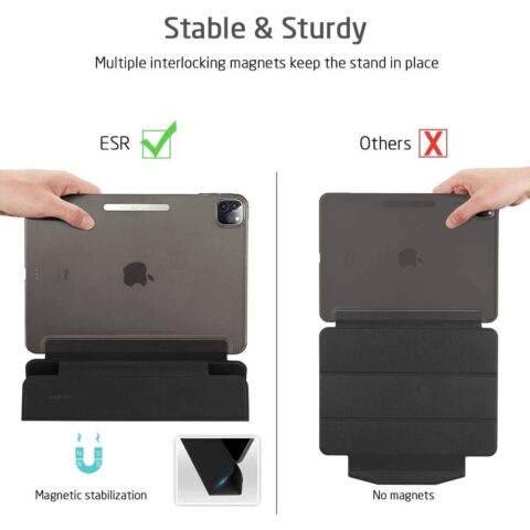 ESR YIPPEE pametna zaštita za iPAD PRO 12.9 2018/2020 (JELLY BLACK) - Slika 9