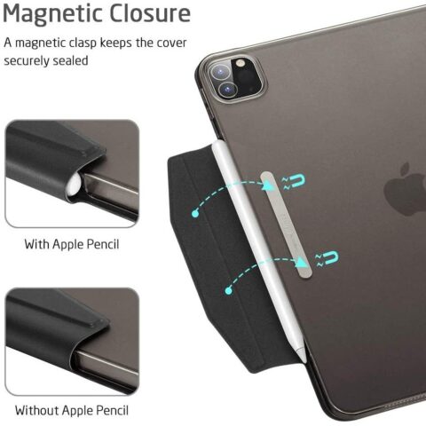 ESR YIPPEE pametna zaštita za iPAD PRO 12.9 2018/2020 (JELLY BLACK) - Slika 10