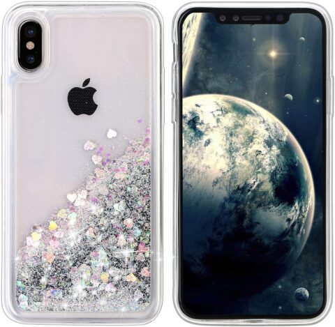 2 Liquid Glitter maskica za iPhone XS Max ★ KVALITETNO I POVOLJNO! ★ silver - Slika 3