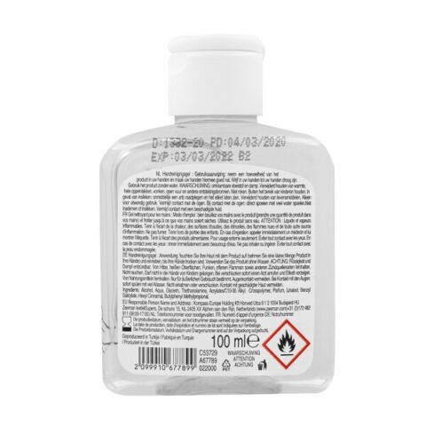 23 Kamilica dezinficijens gel za ruke Aloe Vera 100ml bočica - Slika 3