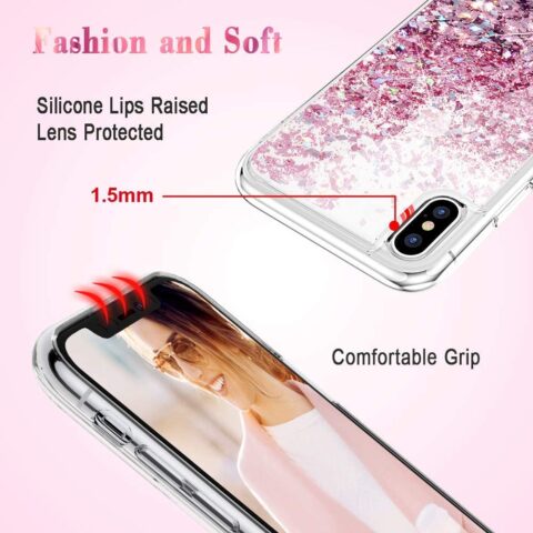 4 Liquid Glitter maskica za iPhone XS Max ★ KVALITETNO I POVOLJNO! ★ pink - Slika 5