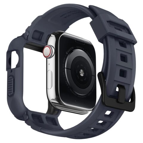 SPIGEN RUGGED ARMOR ”PRO” narukvica / maskica za Apple Watch 4/5/6/7/SE (44/45mm) (CHARCOAL GREY) - Slika 6