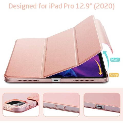 5 ESR YIPPEE pametna zaštita za iPAD PRO 12.9 2018/2020 (ROSE GOLD) - Slika 6