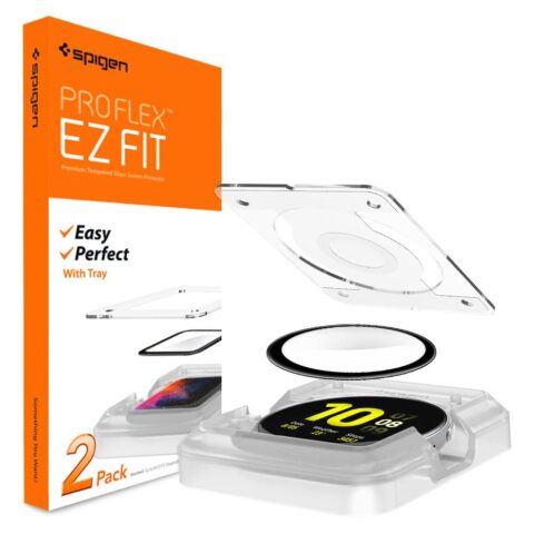 7 2x SPIGEN PROFLEX ”EZ FIT” kaljena stakla za GALAXY WATCH ACTIVE 2 44mm - Slika 1