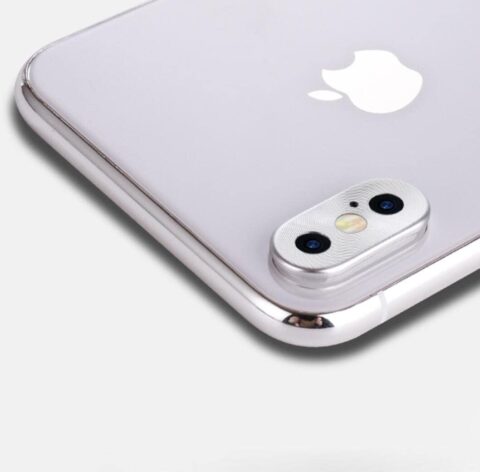 13 Aluminijska zaštita za lens kamere iPhone X / XS (srebrna) - Slika 5