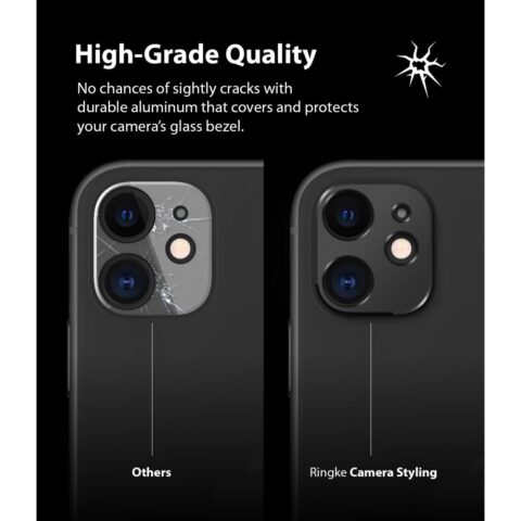 3 RINGKE CAMERA STYLING zaštita za iPHONE 11 (crna) - Slika 4
