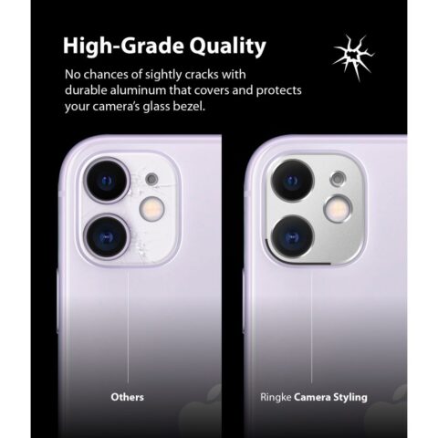 3 RINGKE CAMERA STYLING zaštita za iPHONE 11 (SILVER) - Slika 4