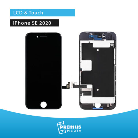 01 iPhone SE 2020 LCD ekran display touch screen (CRNI) - Slika 1