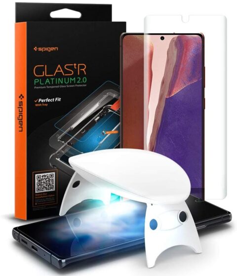 SPIGEN GLAS.TR PLATINUM UV kaljeno staklo komplet za Samsung GALAXY NOTE 20 - Slika 1