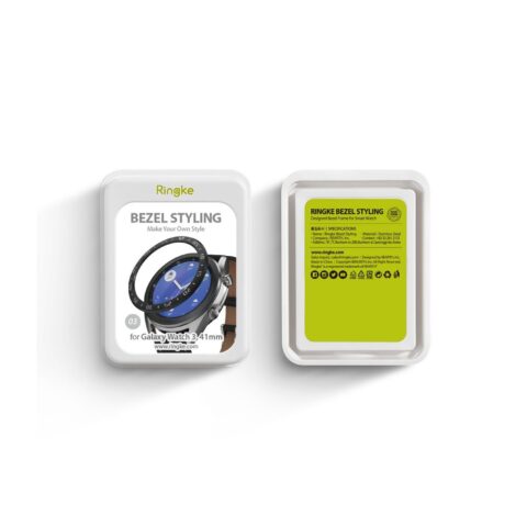 RINGKE BEZEL STYLING zaštita za GALAXY WATCH 3 (41mm) STAINLESS BLACK - Slika 9