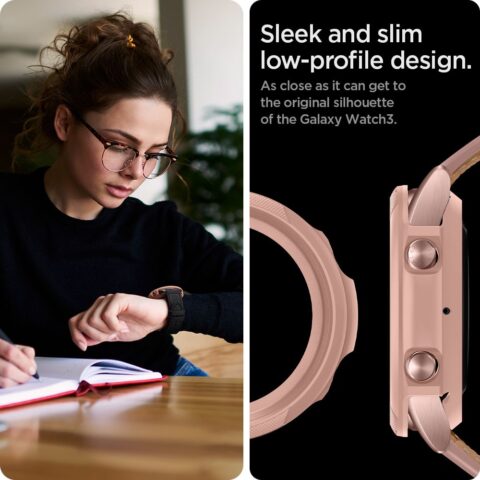 SPIGEN LIQUID AIR maskica za Samsung GALAXY WATCH 3 45mm (BRONZE) - Slika 14