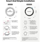 RINGKE AIR & BEZEL STYLING GALAXY WATCH 3 (41mm) crni - Slika 7