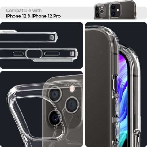 SPIGEN LIQUID CRYSTAL zaštita za iPHONE 12/12 PRO (crystal clear) - Slika 10