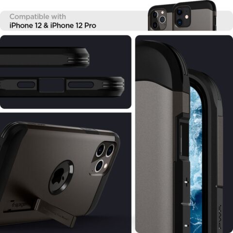 Spigen Tough Armor zaštita za iPHONE 12/12 PRO (GUNMETAL) - Slika 11
