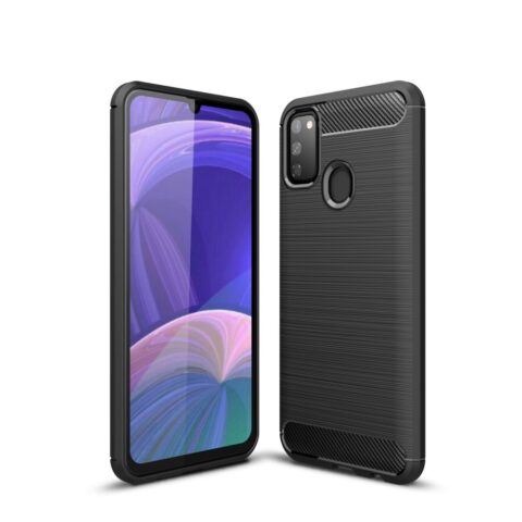 7 TECH-PROTECT TPUCARBON crna maskica za Samsung GALAXY M21 - Slika 1