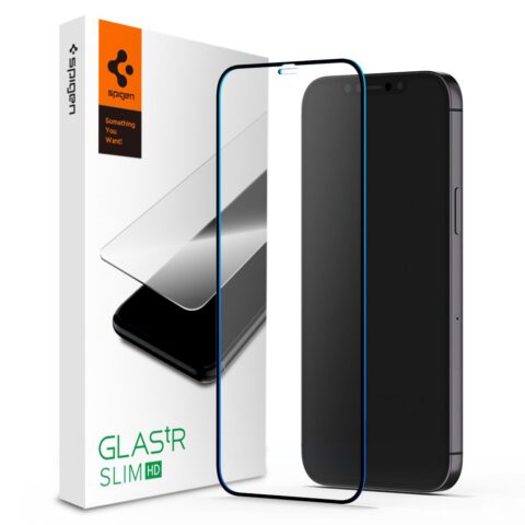 1 SPIGEN GLASS FC kaljeno staklo za iPHONE 12 PRO MAX - Slika 1