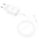 HOCO strujni punjač - 2.1A 1x USB + micro USB Kabel N2 (bijeli) - Slika 5