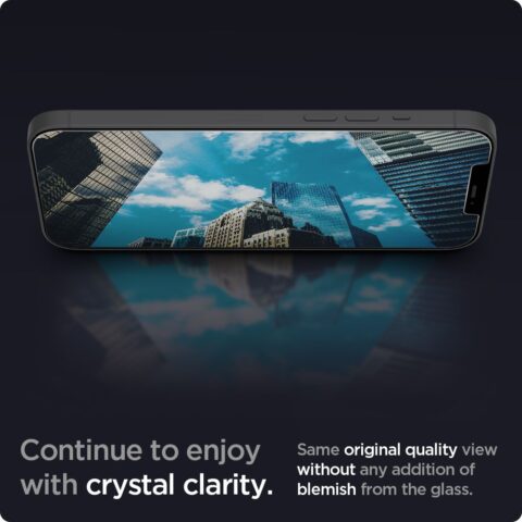 2 SPIGEN GLAS.TR SLIM kaljeno staklo za iPHONE 12 / 12 PRO - Slika 3