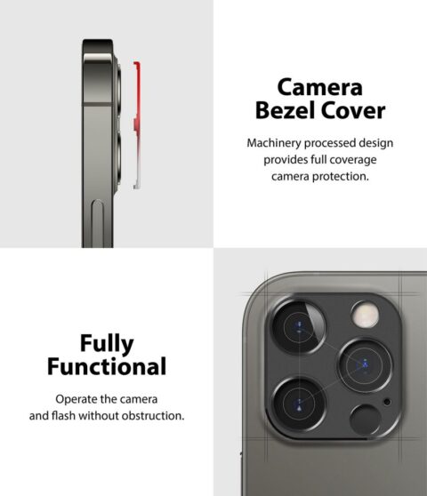 RINGKE CAMERA STYLING zaštita za kameru iPHONE 12 PRO MAX (GREY) - Slika 3