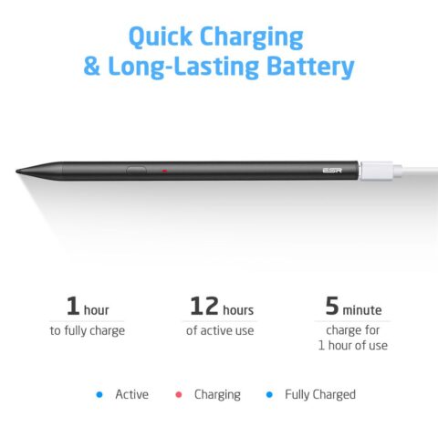 3 ESR DIGITAL+ STYLUS PEN za iPAD (CRNA) - Slika 4