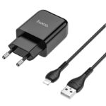 HOCO strujni punjač - 2.1A 1x USB + lightning Kabel N2 (crni) - Slika 6