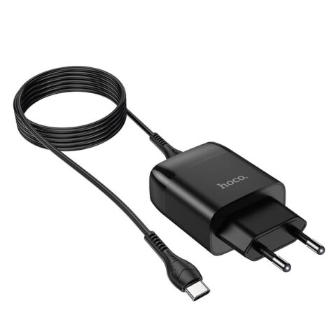 HOCO punjač + kabel - 2.1A 1x USB + Type-C Kabel N2 (crni) - Slika 7