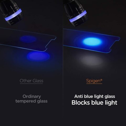 5 SPIGEN GLAS.TR ANTIBLUE kaljeno staklo za iPHONE 12 / 12 PRO - Slika 6
