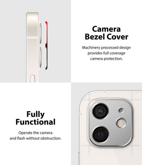RINGKE CAMERA STYLING zaštita za kameru iPHONE 12 MINI (SILVER) - Slika 7