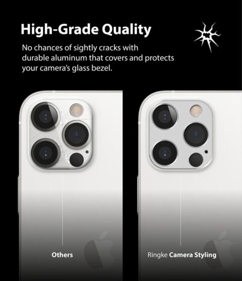 RINGKE CAMERA STYLING zaštita za kameru iPHONE 12 PRO MAX (SILVER) - Slika 8