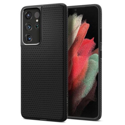 9 SPIGEN LIQUID AIR zaštita za Samsung GALAXY S21 ULTRA (CRNA) - Slika 1