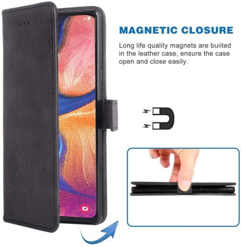 Samsung A21E preklopna book torbica CRNA - Slika 6