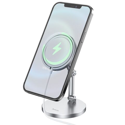 4 HOCO PH39 STAND aluminijski stalak APPLE MAGSAFE (SILVER) - Slika 1
