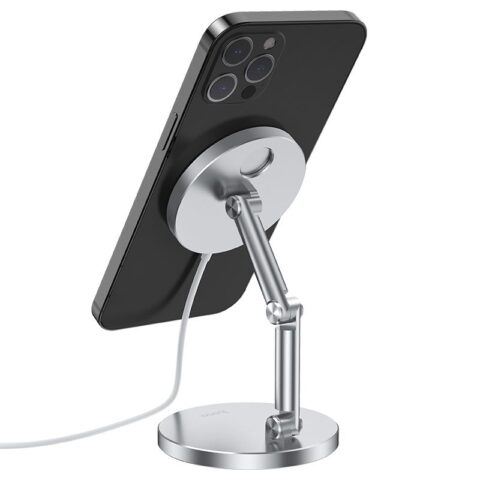 5 HOCO PH39 STAND aluminijski stalak APPLE MAGSAFE (SILVER) - Slika 6