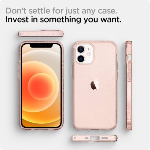 SPIGEN LIQUID CRYSTAL zaštita za iPHONE 12 MINI (GLITTER ROSE) - Slika 6