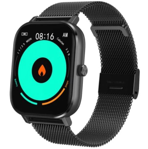 1 Smartwatch Fitness Tracker pametni sat "Athletic" Black Milanese - Slika 1