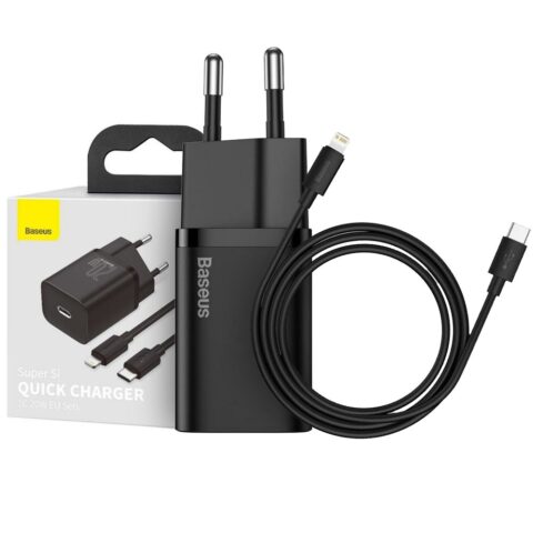 BASEUS SUPER SI brzi punjač PD20W + LIGHTNING kabel (komplet) - Slika 2